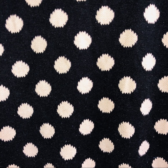 Black & Tan Polka Dot Fitted Mini Dress - Picture 6 of 6